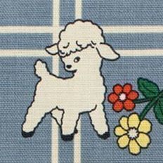 Small Ooh La La Drawstring Pouch, Vintage Lamb