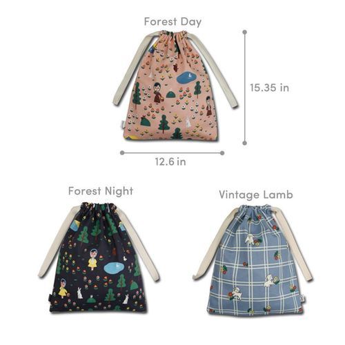 Large Ooh La La Drawstring Pouch