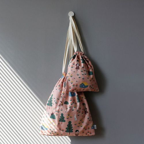 Large Ooh La La Drawstring Pouch