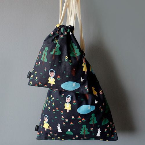 Large Ooh La La Drawstring Pouch