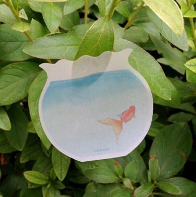 Fishbowl Sticky Note