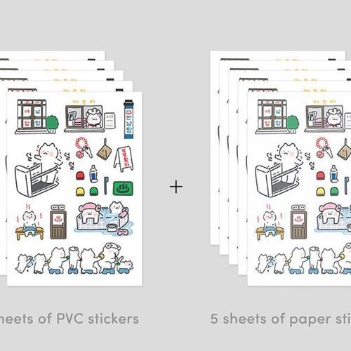 Sauna Cat CYO Sticker Set