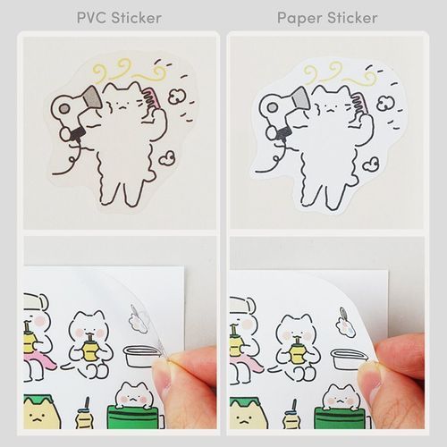 Sauna Cat CYO Sticker Set