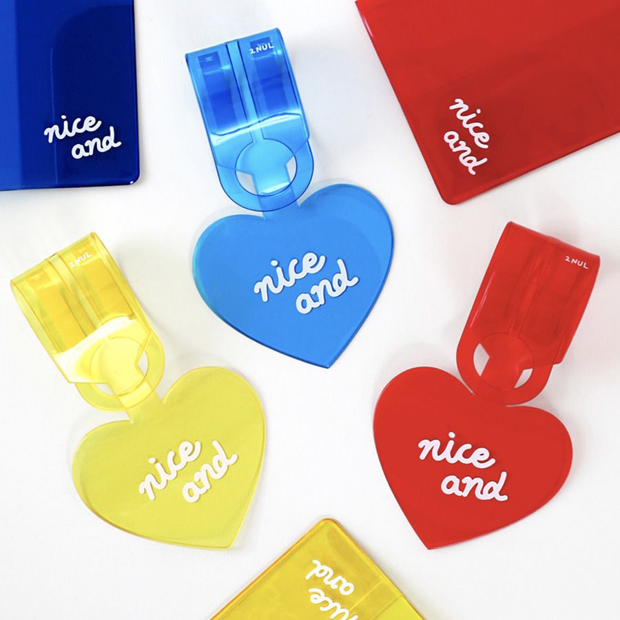 Colorful Heart Luggage Tag