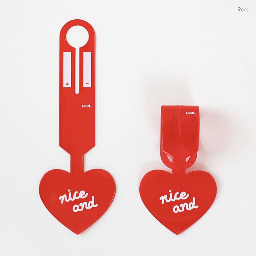 Colorful Heart Luggage Tag
