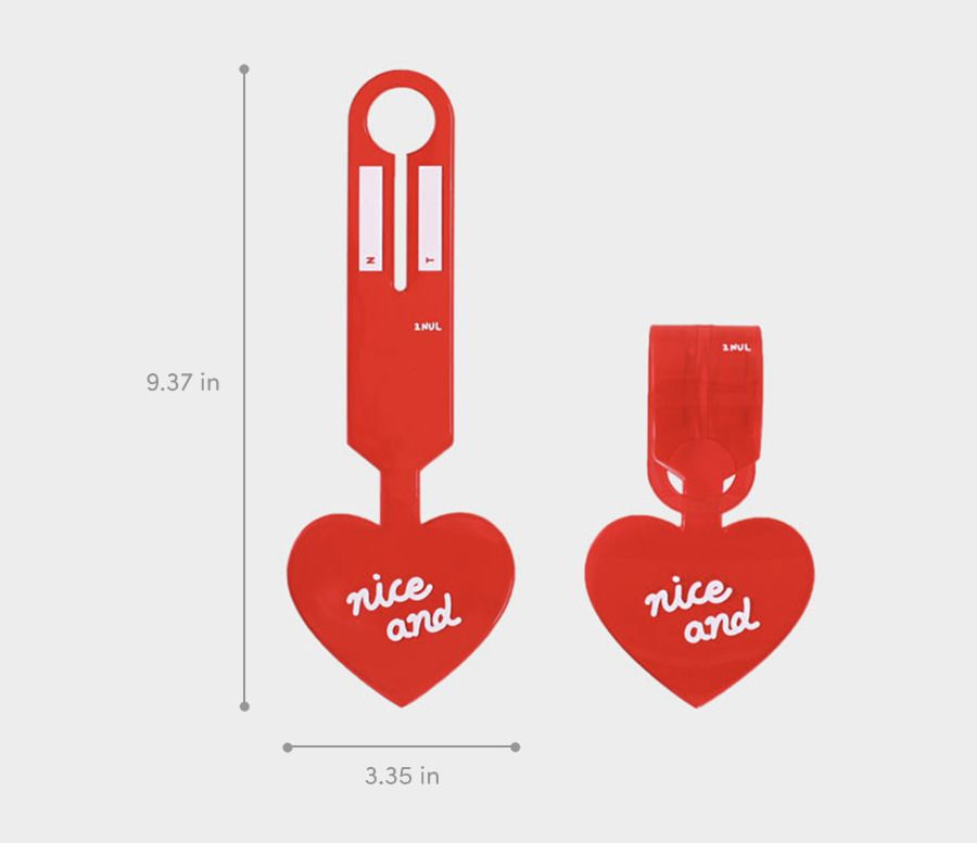 Colorful Heart Luggage Tag