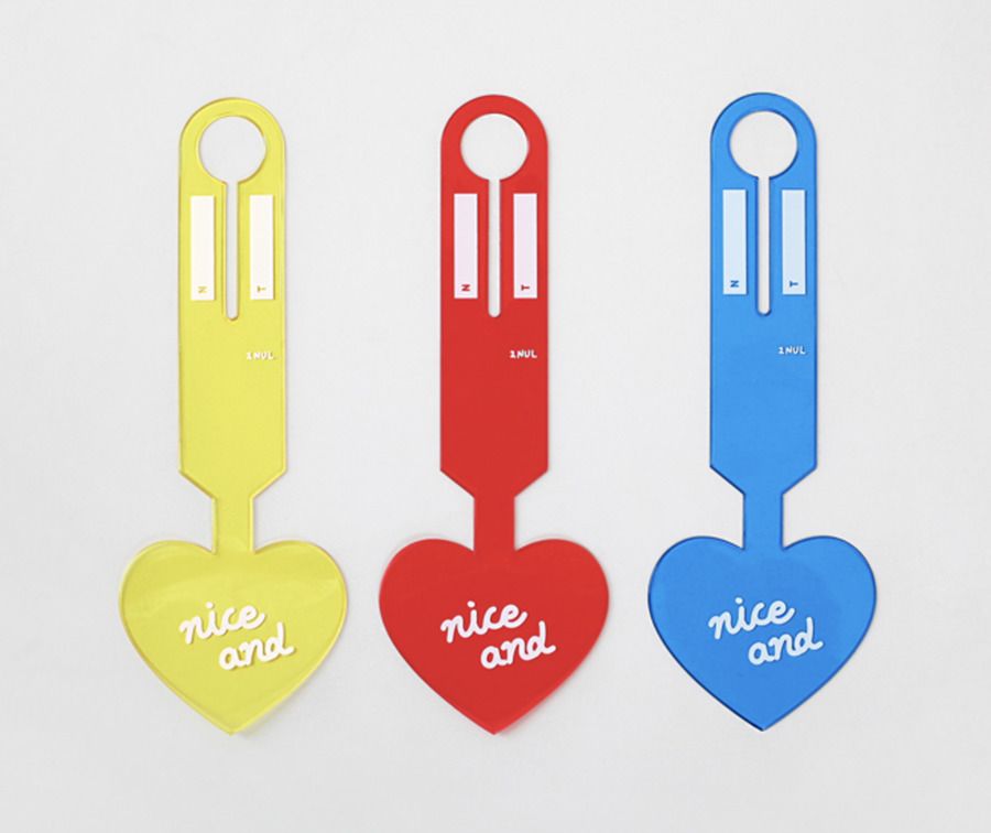 Colorful Heart Luggage Tag