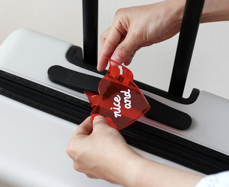 Colorful Heart Luggage Tag