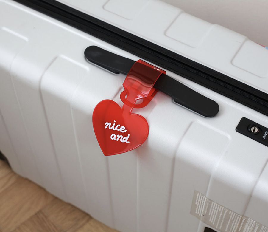 Colorful Heart Luggage Tag