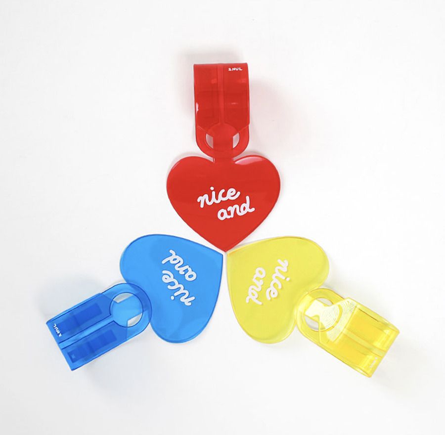 Colorful Heart Luggage Tag