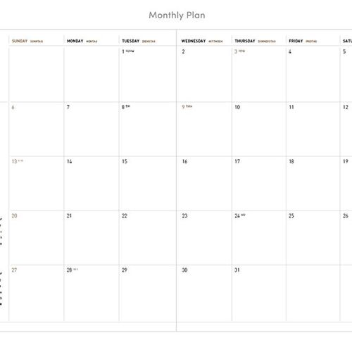 2020 Ardium Large Monthly Planner