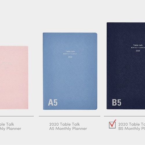 2020 Table Talk B5 Monthly Planner