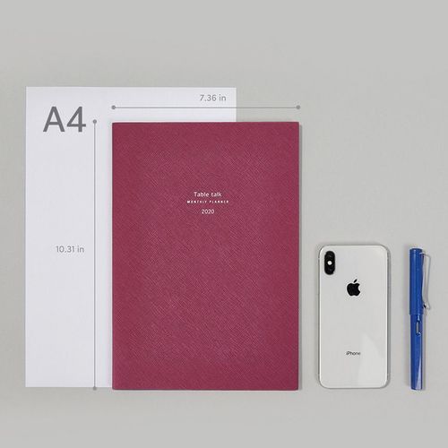 2020 Table Talk B5 Monthly Planner
