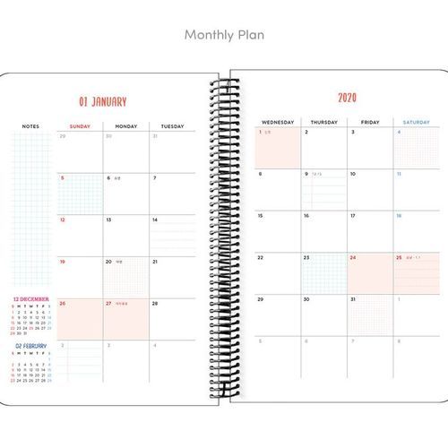2020 Jumbo Spiral Weekly Planner - Image 35