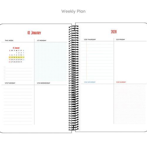 2020 Jumbo Spiral Weekly Planner - Image 37