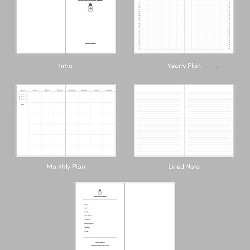 Retro Mood Monthly Planner