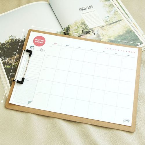 MochiThings: Hello Jane Monthly Schedule Pad