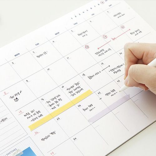 MochiThings: Hello Jane Monthly Schedule Pad