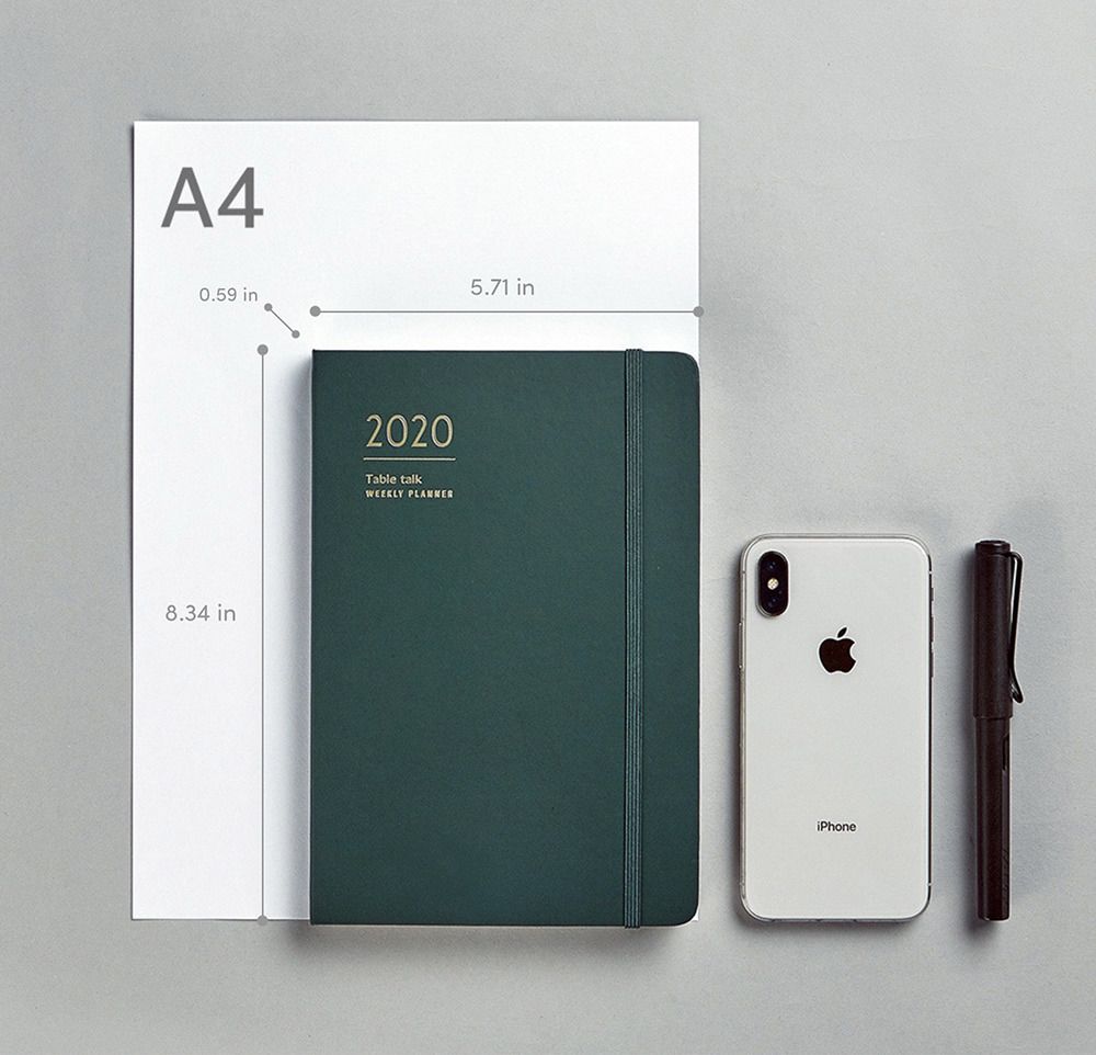2020 Table Talk Hardcover A5 Weekly Planner