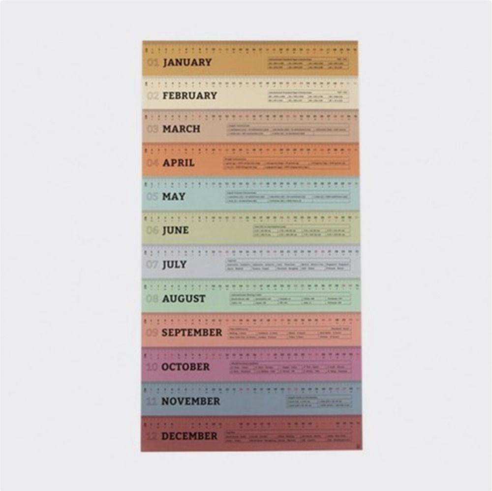 MochiThings: 2020 Ruler Wall Calendar