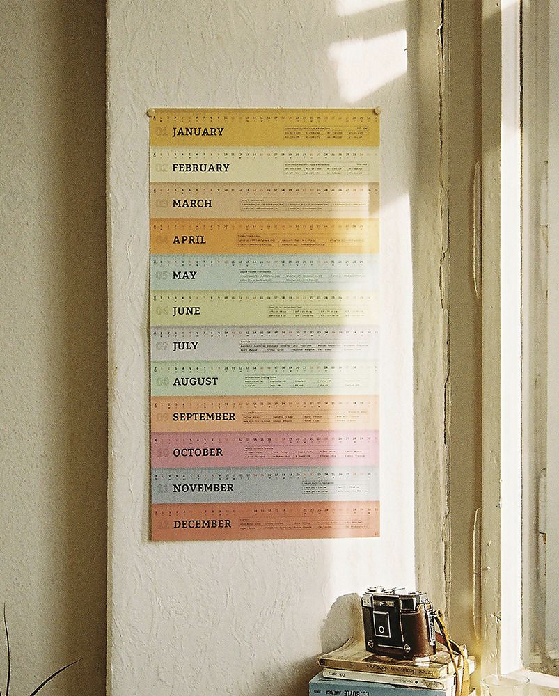 MochiThings: 2020 Ruler Wall Calendar