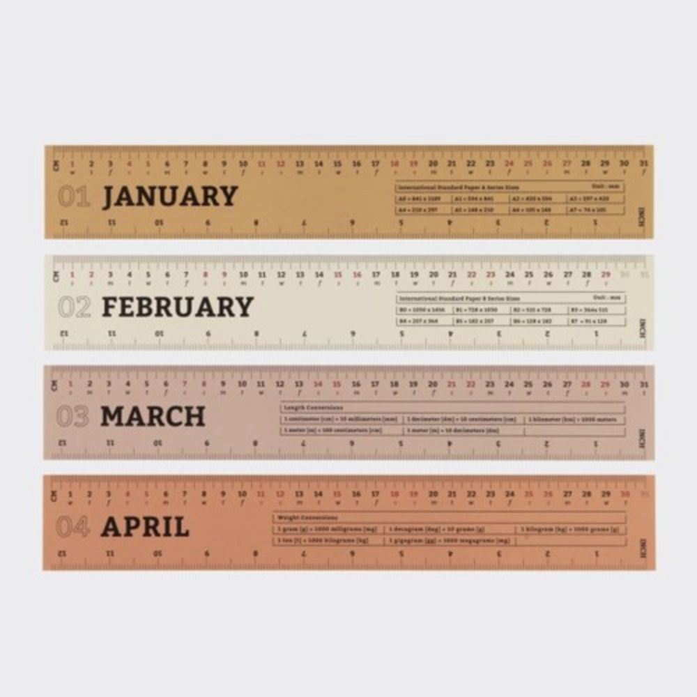 MochiThings: 2020 Ruler Calendar Sheets