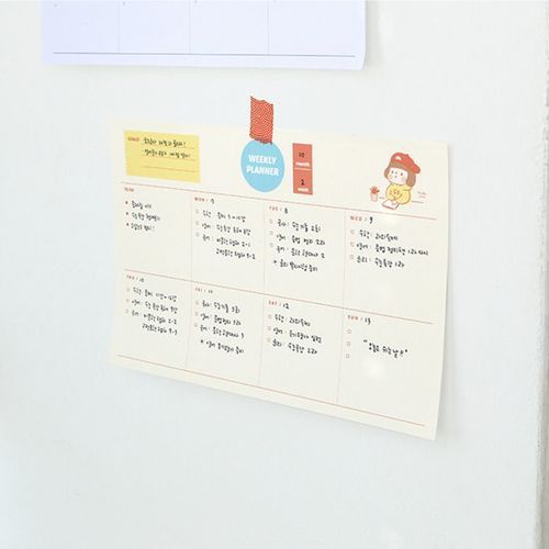 MochiThings: Hello Jane Weekly Schedule Pad