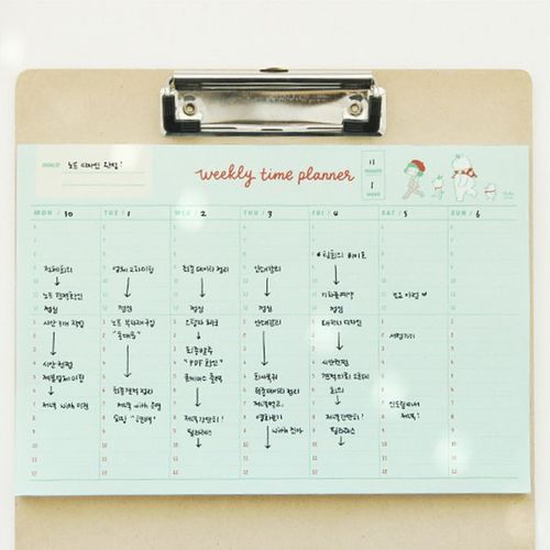 MochiThings: Hello Jane Weekly Schedule Pad