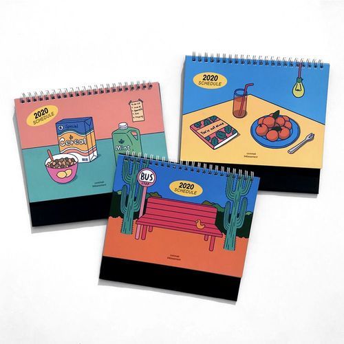 2020 Retro Mood Monthly Standing Planner - Image 1