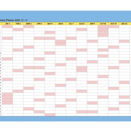 2020 Retro Mood Monthly Standing Planner - Image 8