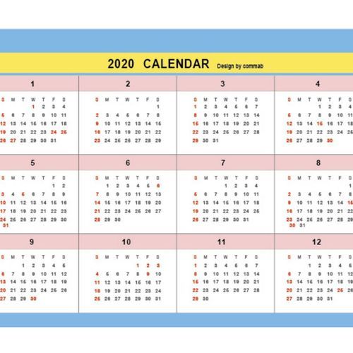 2020 Retro Mood Monthly Standing Planner - Image 9