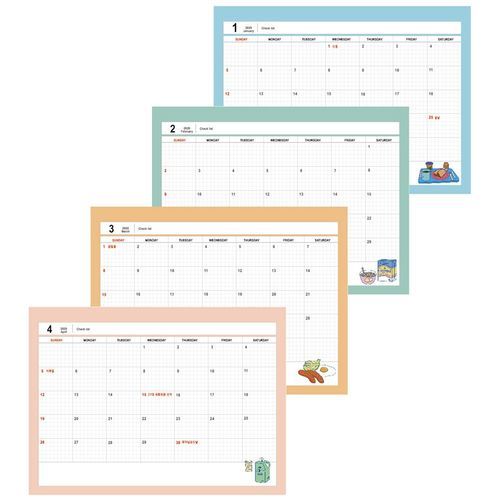 2020 Retro Mood Monthly Standing Planner - Image 10