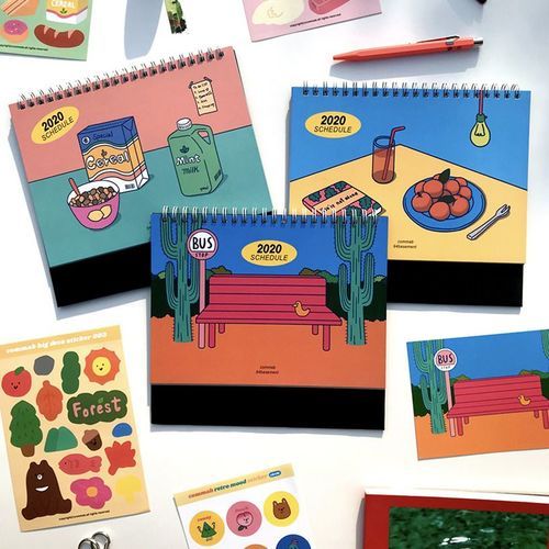 2020 Retro Mood Monthly Standing Planner - Image 20