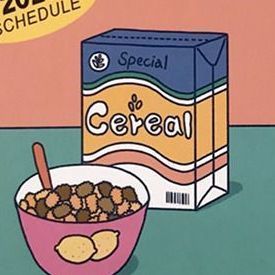 2020 Retro Mood Monthly Standing Planner, Cereal