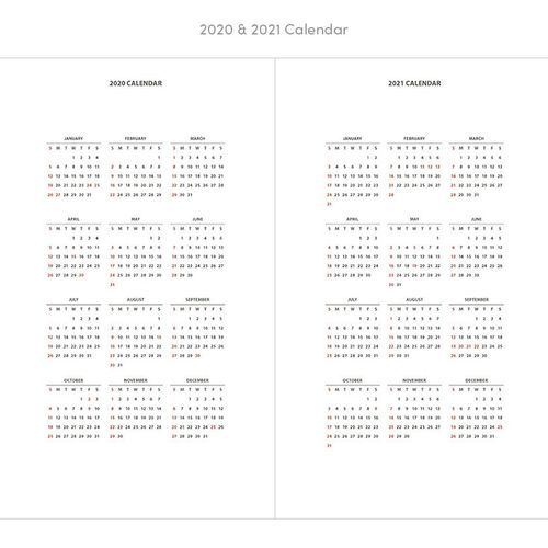 2020 Small Life & Pieces Monthly Planner