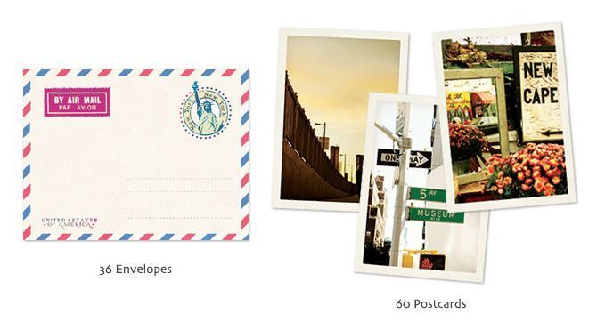New York Mini Postcard & Envelope Set