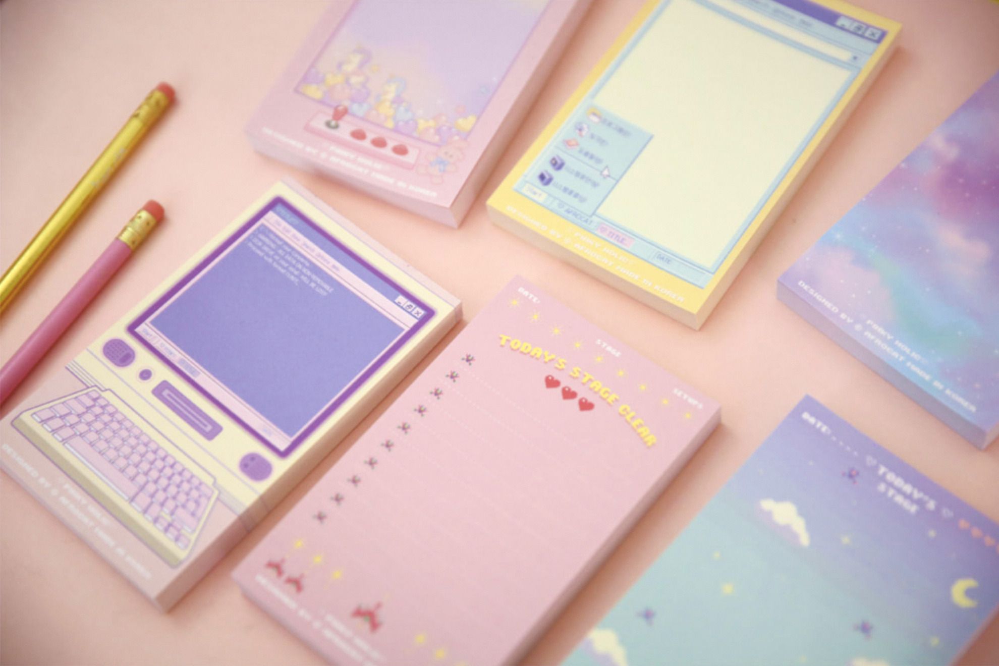MochiThings: Pastel Retro Memo Pad