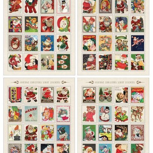 Christmas Vintage Stamp Sticker Set - Image 3