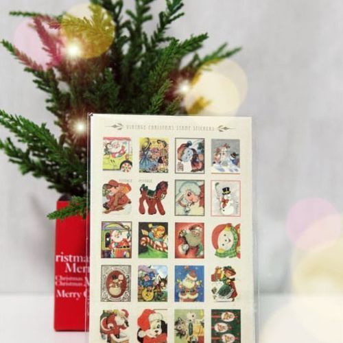 Christmas Vintage Stamp Sticker Set - Image 8