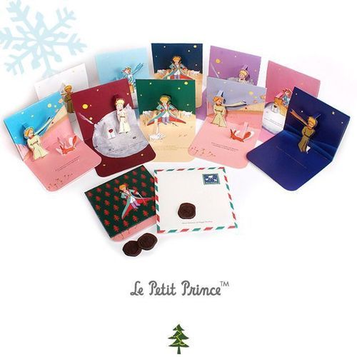 Le Petit Prince Christmas Pop Up Card