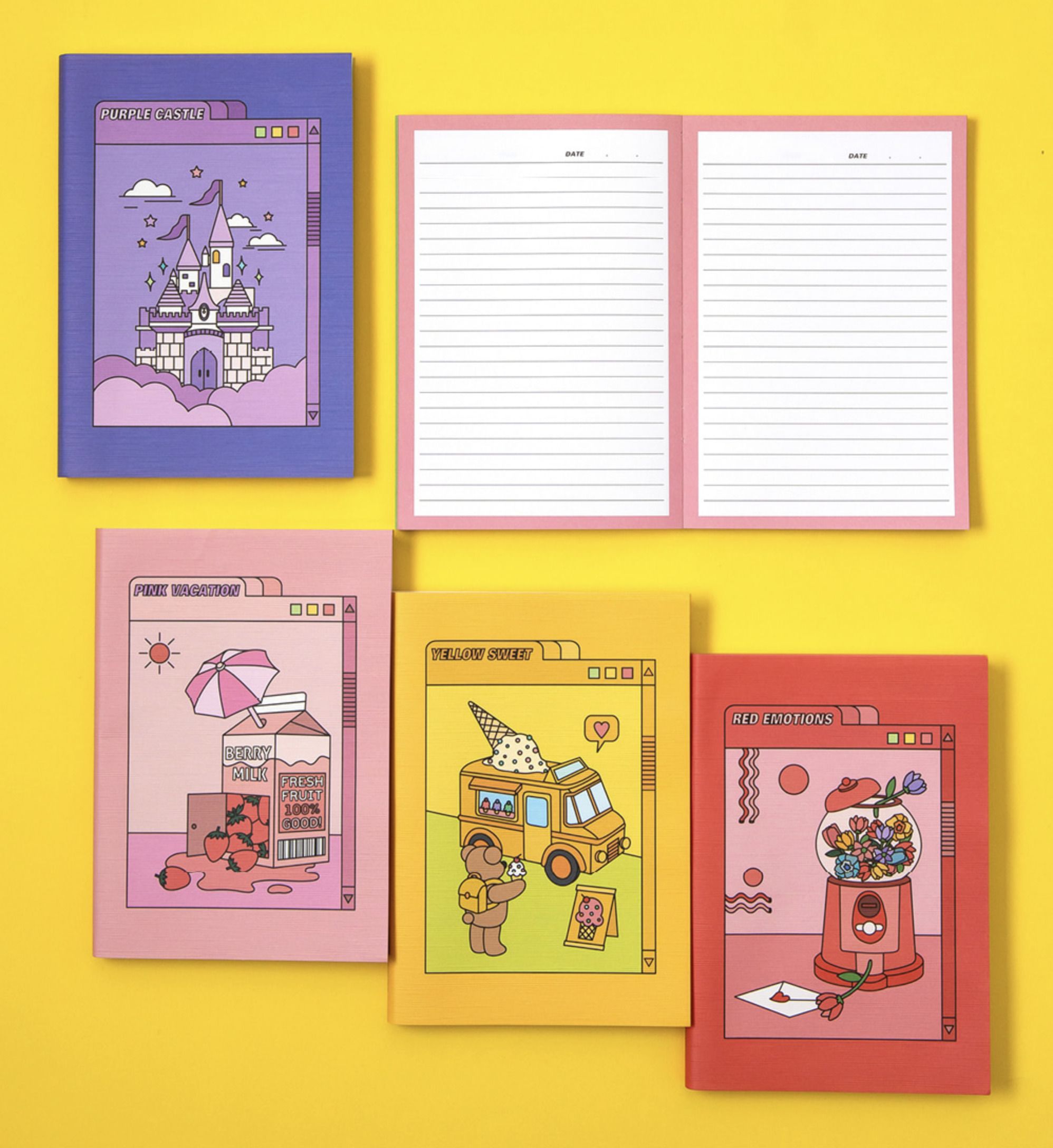 MochiThings: Color Point Lined Note