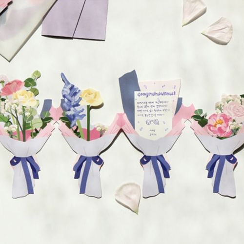 Flower Gift Envelope & Card