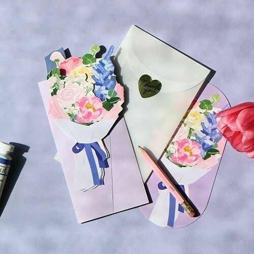 Flower Gift Envelope & Card